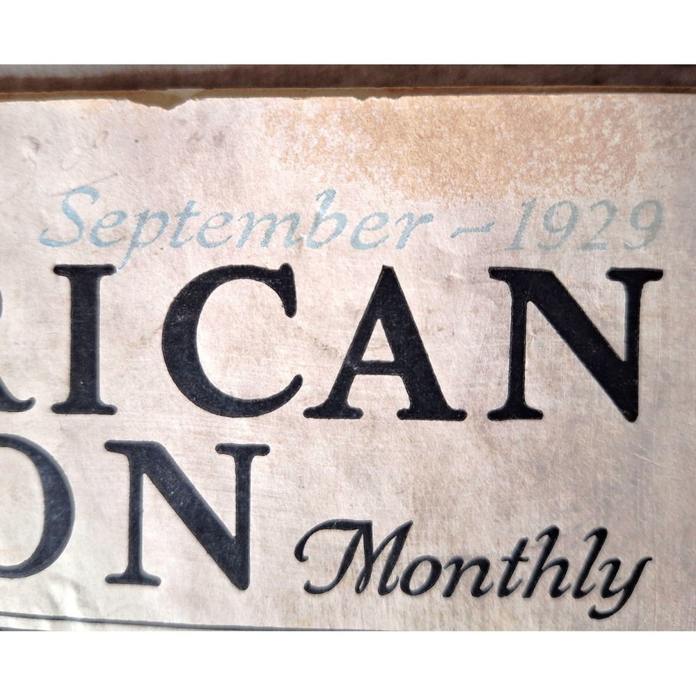 Historical Antique "The American Legion Monthly" September 1929 It's a Great War - Picture 3 of 16